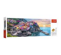 Trefl Panorámico 500 Elementos-Viajes, Paisajes de Vacaciones, DIY, Entretenimiento Creativo, Adultos y Niños a Partir de 10 Años Puzzle, color vernazza al atardecer, italia (29516)