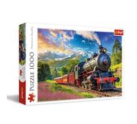 Trefl Viaje en Tren 1000 Piezas-Rompecabezas DIY, Entretenimiento Creativo, Puzle clásico para Adultos y niños a Partir de 14 años, Multicolor (10929)