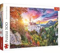 Trefl 500 Piezas-Paisaje, Bosque, Baviera, Entretenimiento Creativo, Diversión, Rompecabezas Clásicos para Adultos y niños 10+ Puzzle, Color Vista del Castillo de Neuschwanstein, Alemania (37427)