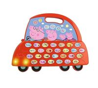 Trefl, VTech Peppa Pig, Carta de Coche Peppy - Juguete electrónico Educativo, Letras y pronunciación, Jugar, Aprender con héroes Cuentos de Hadas Cerdos Peppa, Juguetes para niños