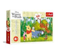 Trefl - Winnie The Pooh, Miel Deliciosa - Puzzle de 60 Piezas - Puzzle Colorido con Personajes de Cuentos de Hadas, diversión para niños a Partir de 4 años