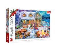 Trefl Winter Time-Rompecabezas de 1000 Piezas-Escena Invernal en Las montañas, para Adultos y niños a Partir de 14 años, Multicolor (10948)