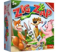 Trefl - Zig Zap - Juego Arcade Dymanic, Cartas de Animales, Juego de Mesa Familiar, Paquetes de Orejas, para Adultos y Niños Mayores de 5 años, 02319