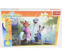 Trefl - Zootopia 2, Secretos de Zootopia - Puzzle de 100 Piezas - Puzzle Colorido con Personajes de Dibujos Animados, para niños a Partir de 5 años