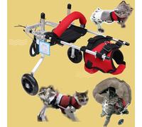 TREGOO Silla Ruedas Perro Carro de Asistencia para Patas de Gatito Fácil de Mover Entre 1 y 18 Libras, Silla de Ruedas para Gatos Fácil de Instalar para Amputación/Lesiones (Size : Size L)