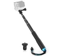Trehapuva Palo Selfie de extensión de 28 Pulgadas, Mango Compacto, Mango Ajustable, Impermeable, Accesorios compatibles con GoPro Hero 13, 12, 11, 10, 9, 8, 7, 6, Insta360, AKASO, dji Osmo y más