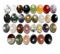 Treinta piedras preciosas piedras de preocupación Reiki cristal curativo regalo de bienestar metafísico pulgar piedra poderosa meditación energía hecha a mano