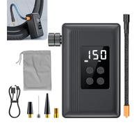 Trek Air Rush Electric Pump, Mini Electric Bike Pump, 150 PSI High Pressure Fast/Intelligent Inflation, 29s Fast Inflation, Three Lighting Modes for Road Bikes, Mountain Bike, Motorcycles (1 Set)