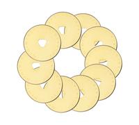 Treki 10pcs Circular Cuchillas de Corte Redondas 45mm Cuchillas de Repuesto en Titanio Cuchillas de Corte Circular Rotativa para Fiskars, Olfa, Truecut & Martelli de Patchwork Tela Cuero Artesanía