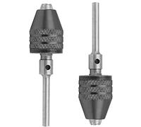 Treki 2 Piezas Mini Portabrocas sin llave Portabrocas Adaptador de Vastago 3 mm Portabrocas Taladro Adaptador de 0,3-3,4 mm para Herramienta Amoladora Eléctrica