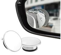 Treki 2PCS Espejos de Punto Ciego HD Espejo Retrovisor de Punto Ciego Ajustable Espejo Retrovisor Impermeable Universal Espejo Convexo Ventosas 360° Retrovisores de Ángulo Muerto