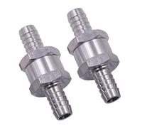Treki 2pcs Válvula de Retención de Combustible 8mm Válvula Antirretorno de Retorno de Combustible de Aluminio Gasolina Diesel Oil Válvula Antirretorno para Coche Carburador