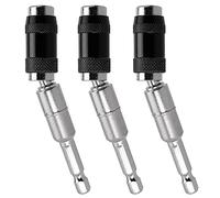 Treki 3PCS Portapuntas Magnético Giratorio de 1/4 pulgadas Hexagonal Soporte para Puntas Giratorias de 20° Pivotantes Soporte Flexible para Puntas de Destornillador para Espacios Reducidos o Esquinas