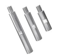 Treki 3PCS Varilla de Extensión de Amoladora Angular M14 Barra de Extensión de Máquina Giratoria 75/100/140mm Eje de Extensión de Pulidora Rotativa Adaptador de Rosca M14 Herramientas de Pulido