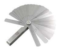 Treki Galgas De Espesores de 32 Cuchillas 0.02-1.0mm Galgas Reglaje Válvulas de Acero Inoxidable Herramienta de Medición Feeler Gauge Calibre Métrica e Imperial Para Medir Ancho/Espesor de Brecha