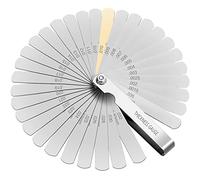 Treki Galgas De Espesores de Acero Inoxidable 32 Cuchillas Galgas Reglaje Válvulas, Herramienta de Medición 0,04-0,88mm, Feeler Gauge Calibre de Espesores Métrica e Imperial