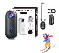 Treklon Camera, Treklon 4s Camera Wearable Snap Cam, 1080p/4k Thumb Action Cameras, 170° Wide Angle, Wearable Pov Cam for Cycling, Pet, Skiing, Diving, Record Anywhere (Black-Standard-4K,No Card)