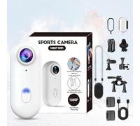 Treklon POV Camera, Treklon 4S Body Camera, HD 1080p/4k Pocket Action Cam, 170° Wide Angle, with Ip68 Waterproof Wearable Action Mini Cam, for Pet Walking & Outdoors Activities (1080-White,32G)