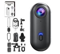 Treklon - Treklon Body Camera, Stallionframes 4k Mini Handsfree Bodycam, Thumb Cameras with Waterproof Case, Wearable Video Recording for Cycling, Pet Walking and Outdoors Activities (Black-Standard)