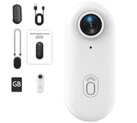 Treklons Pov Camera, Gosnap - Go Snap Camera With 4k/1080, Treklons Body Cameras, 170° Wide Angle Wearable Video Recording For Cycling, Pet, Diving, Record Anywhere, Anytime (White Basic,1080P)
