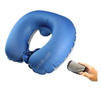 TREKOLOGY Almohada Inflable de Viaje para el Cuello para Dormir, Almohada portátil compacta para la Cabeza y el Cuello en Vuelo, cojín pequeño en Forma de U para reposacabezas