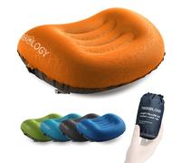 Trekology Almohada Ultraligera Inflable para Viaje / Acampar - Almohada Comprimible, Compacta, Inflable, Cómoda y Ergonómica para Soporte Lumbar y de Cuello y para Una Buena Noche de Sueño mientras Acampa o Viaja