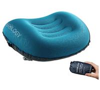 Trekology Almohada Ultraligera Inflable para Viaje / Acampar - Almohada Comprimible, Compacta, Inflable, Cómoda y Ergonómica para Soporte Lumbar y de Cuello y para Una Buena Noche de Sueño mientras Acampa o Viaja