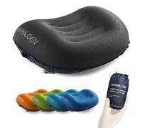 Trekology Almohada Ultraligera Inflable para Viaje / Acampar - Almohada Comprimible, Compacta, Inflable, Cómoda y Ergonómica para Soporte Lumbar y de Cuello y para Una Buena Noche de Sueño mientras Acampa o Viaja
