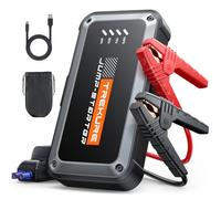 TREKURE 6000A Arrancador de Baterias de Coche (hasta 9,0 L de Gas o 8,5 L de Diésel), Arrancador de Coches Portatil, Protección Inteligente, Linterna LED de 300 LM con 4 Modos