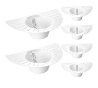 TrelaCo Juego de 6 sombreros de recolección de orina para taburetes de inodoro, kit de recogida de muestras, sombreros de inodoro para atrapar orina, colector de orina para mujeres y ancianos, 30