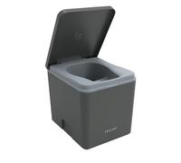 TRELINO EVO M Antracita, 39 x 33 x 36 cm, baño seco con Separador, WC portátil para Camping y Uso al Aire Libre, Inodoro seco para Furgonetas y autocaravanas, sin Agua ni Productos químicos