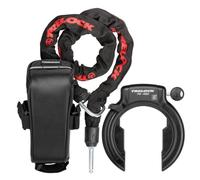 TRELOCK Candado para Cuadro RS 480 Naz + Cadena ZR 355 100/6 con Bolsa para sillín - Apertura de 70,7 mm