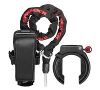 TRELOCK RS 453 Balloon Naz - Cerradura para cuadro (con cadena ZR 355 100/6, con bolsa para sillín - Apertura de 56 mm)