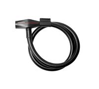Trelock Unisex - Adulto Cable antirrobo 2231260904 Cable antirrobo Negro 85 cm