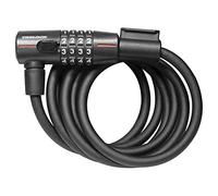 Trelock Unisex - Adulto Cerradura de Espiral de números 2231263292, Negro, 180 cm