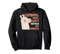 Trembing You Say Alpaca My Harness, juego de palabras con alpaca para viajes y exteriores Sudadera con Capucha