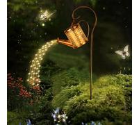 Tremdwoto luces solares led exterior jardin,luces solares exterior Regadera,Decoración de jardines，IP65 Resistente al agua con soporte Regadera para patio, camino，Regalos para mamás, abuelas y mujeres