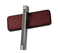 Tremolo Harmonica Professional 24 Hole Harmonica Instrumentos Musicales De Viento Para Adultos Instrumento de Armónica (Color : B)