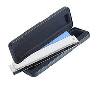 Tremolo Harmonica Upgrade 24 Holes Harp ABS Peine Cubierta De Acero Inoxidable Instrumentos Musicales Profesionales Instrumento de Armónica (Color : Key-Gb)