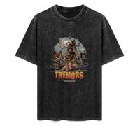 Tremors 1990 Movie Horror Sci fi Cult Retro Vintage Mens T-Shirt Unisex Black Top tee XL