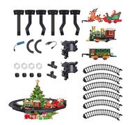 Tren De Árbol De Navidad,Vehículo Recargable Con Circuito - Tren De Juguete Alrededor Del Abeto con Luz Y Música | Para 3 Años Y Más Juego De Interior Para Y Hogar
