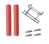 Tren de aterrizaje flotante para DJI para mini 3 Pro y mini 4 Pro, kit de varilla de flotabilidad de agua roja con correas de fácil instalación