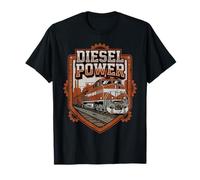 Tren de Carga Potencia Diésel Locomotora Industrial Camiseta