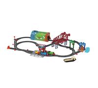 Tren de juguete de Thomas y sus amigos, locomotoras motorizadas parlantes de Thomas y Percy con sonidos de vías y frases para juegos de simulació