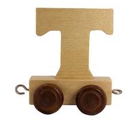 Tren de letras de madera, letras de tren, locomotora, vagón, A-Z, nombre deseado (T)