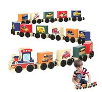 Tren de Madera - Juguetes de Despertar y educativos, Desarrollo de Habilidades motoras Finas Uso en el salón o en el Dormitorio, para Actividades Familiares, como Regalo de,