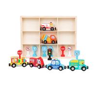 Tren de Madera para | Juego Magnético Educativo,Coches Juguetes | Para Niños Y Niñas 3 Años Y Más Hogar Infantil Interior