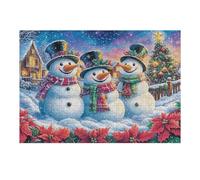 Tren de Navidad nevado Rompecabezas 300 Piezas Cartón Grueso para Coleccionistas Noches De Cita Mejora Concentración Ocio En Casa Regalo Reyes Magos 300 PCS