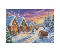 Tren de Vapor de Navidad Puzzle 300 Piezas Impossible Creativo Único Rompecabezas 3D Obra De Arte para Toda La Familia Juguete Educativo Decoración 300 PCS