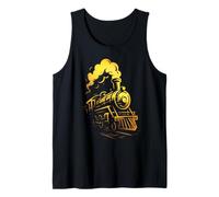 Tren de Vapor Graffiti Street Artwork Camiseta sin Mangas